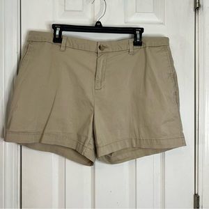 Faded Glory Khaki Shorts Size 18